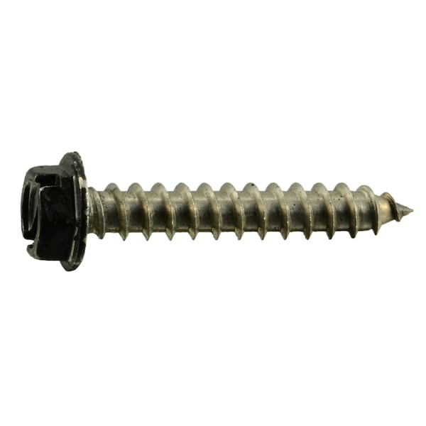 Midwest Fastener Sheet Metal Screw, #8 x 1 in, Painted 18-8 Stainless Steel Flange Hex Head 20 PK 71023 - main